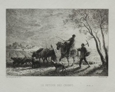 Return from the Fields by Charles Emile Jacque