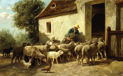 Returning Home by Charles Emile Jacque
