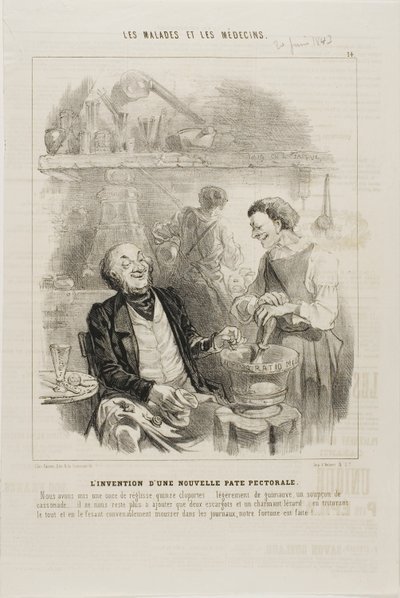 The Invention of a New Chest Elixir (plate 14) by Charles Emile Jacque