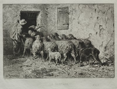 The Return by Charles Emile Jacque