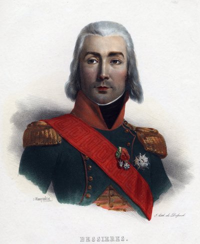 Portrait of Jean-Baptiste Bessieres, Marshal of France by Charles Emile Mauraisse