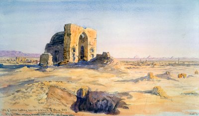 City of Tombs, Looking Towards Sakkara, Cairo, Egypt by Charles Émile de Tournemine