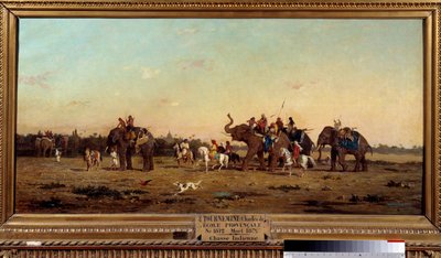 Indian Hunting by Charles Émile de Tournemine