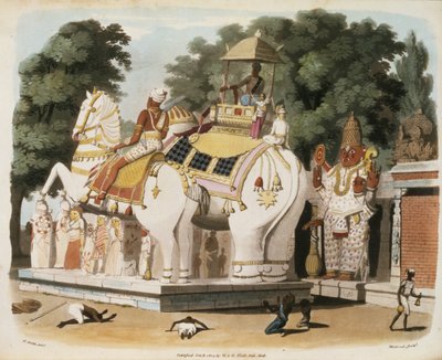 Natives pay homage to their ruler by Charles Emilius Gold