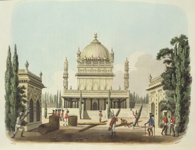 The Tomb of Hyder Ali and Tippoo Sultan, Plate 49 from 