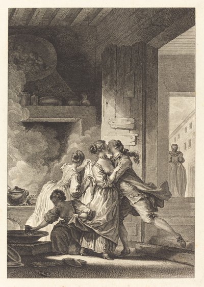 One Never Thinks of Everything by Charles Emmanuel Patas after Jean Honoré Fragonard