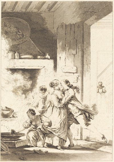 One Never Thinks of Everything by Charles Emmanuel Patas after Jean Honoré Fragonard