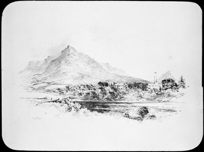 Astronomical Glass Plate of Diagram of The Royal Observatory at Cape of Good Hope by Charles Ernest Peers