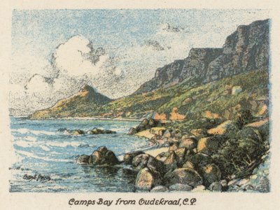 South Africa: Camps Bay from Oudekraal, CP by Charles Ernest Peers