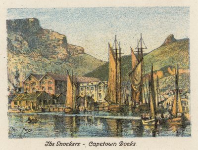 South Africa: The Snoekers, Capetown Docks by Charles Ernest Peers