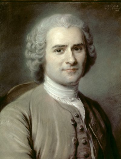 Portrait of Jean-Jacques Rousseau (1712-1778), Swiss philosopher by Charles Escot