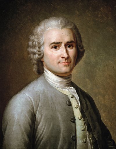 Portrait of Jean-Jacques Rousseau, Swiss philosopher by Charles Escot