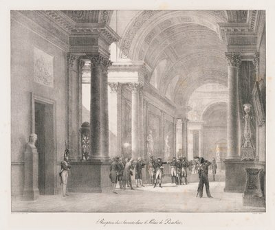 Entering Berlin, early 19th century by Charles Etienne Pierre Motte
