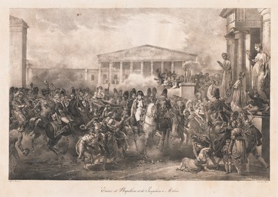Entry of Napoleon & Josephine into Milan, Early 19th Century by Charles Etienne Pierre Motte