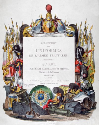 Frontispiece of Collection des Uniformes de L