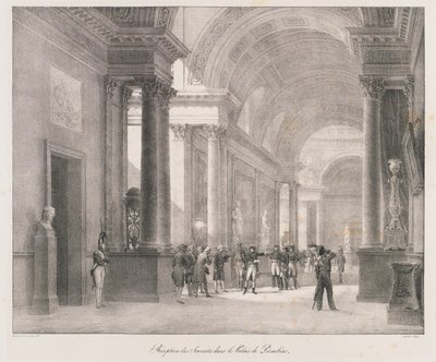 Reception of the Savants by Charles Etienne Pierre Motte