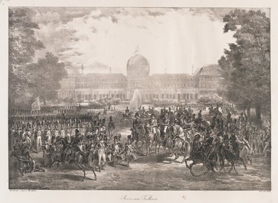 Review of the Tuileries, early 19th century by Charles Etienne Pierre Motte