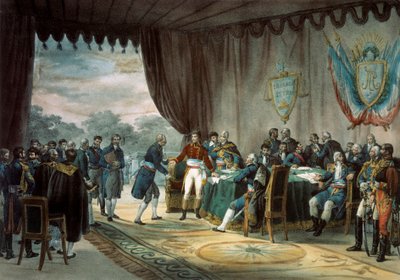 Signature of the Treaty of Mortefontaine on 30/09/1800 by Charles Etienne Pierre Motte