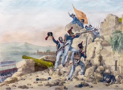 The Surrender of Ciudad Rodrigo, Spain by Charles Etienne Pierre Motte