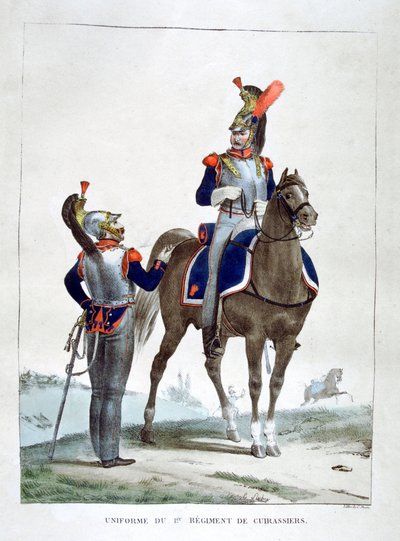 Uniform of the 1st Regiment of Chasseurs, France by Charles Etienne Pierre Motte