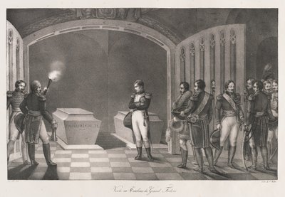 Visit to Tomb of Frederick the Great, Early 19th Century by Charles Etienne Pierre Motte
