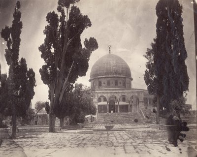 The Dome of the Rock on the Haram al Sharif in Jerusalem, from the south, 1870 by Charles F. Tyrwhitt Drake