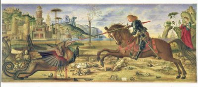 After Carpaccio - St George and the Dragon by Charles Fairfax Murray