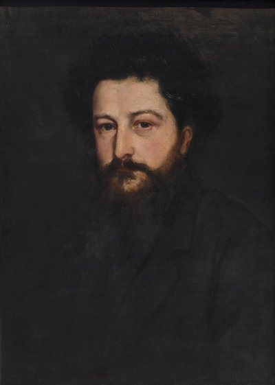 Portrait of William Morris in his thirties by Charles Fairfax Murray by Charles Fairfax Murray