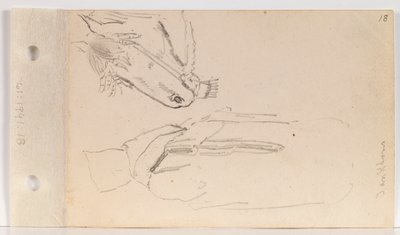 Study of a Yankton Indian and a Horse by Charles Ferdinand Wimar