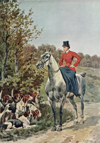 Horsewoman with Hounds, from 