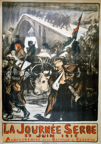 Serbia Day, French World War I Poster by Charles Fouqueray