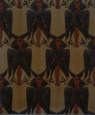 Repeating Cherubim, design for a fabric by Charles Francis Annesley Voysey