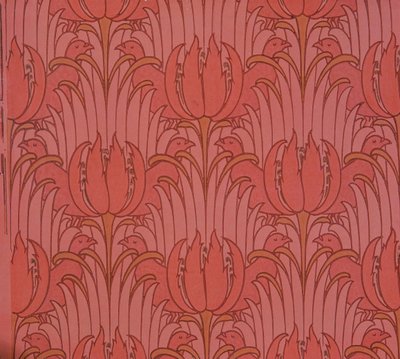 Wallpaper Designed by Voysey, Victorian by Charles Francis Annesley Voysey