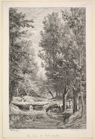A Stream in the Mondois Valley by Charles Francois Daubigny