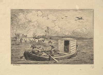 Calling to Shore by Charles Francois Daubigny