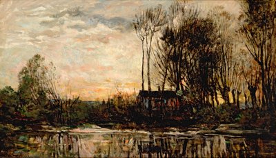 Evening at Bas Meudon by Charles Francois Daubigny