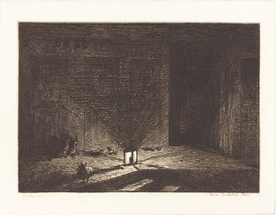 Interior of an Inn by Charles Francois Daubigny