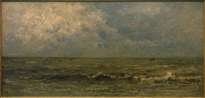 The Sea, Gray Weather by Charles Francois Daubigny