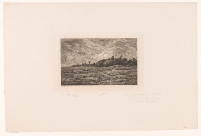 Landscape with Grazing Cattle and Rabbits (Le pré des Graves à Villerville) by Charles Francois Daubigny