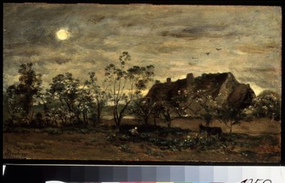 Evening in Honfleur by Charles Francois Daubigny
