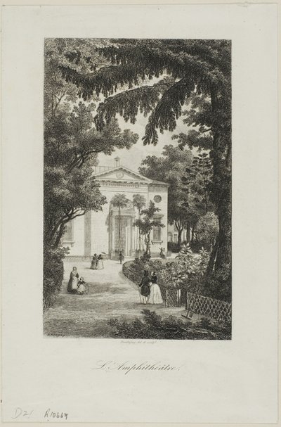 The Amphitheatre of the Jardin des Plantes by Charles Francois Daubigny