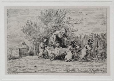 The Boat Trip: Heritage of the Cart (The Children with the Cart) by Charles Francois Daubigny