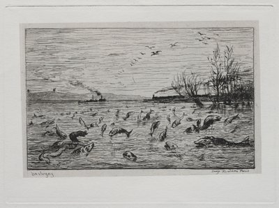 The Boat Trip: Rejoicing of the Fish at the Departure of the Cabin Boy by Charles Francois Daubigny