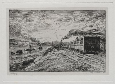 The Boat Trip: The Departure (The Return) by Charles Francois Daubigny