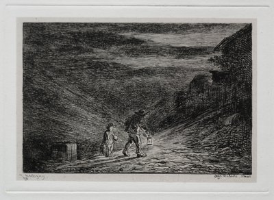 The Boat Trip: The Search for an Inn by Charles Francois Daubigny