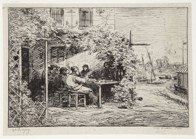 The Farewell Breakfast at Asnières by Charles Francois Daubigny