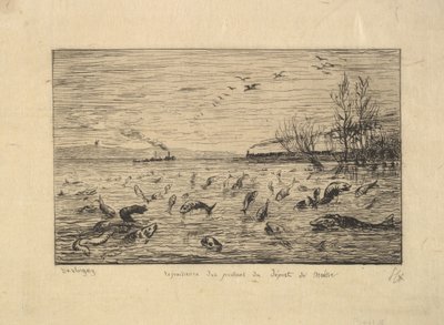 The Fish Rejoice in the Departure of the Cabin Boy by Charles Francois Daubigny