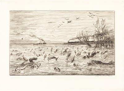 The Fish Rejoice when the Cabin Boy Leaves by Charles Francois Daubigny