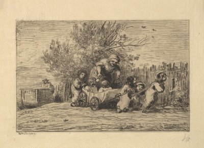 The Heirs to the Cart, 1861 by Charles Francois Daubigny