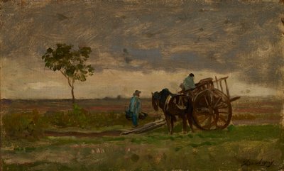 Vast Landscape with Farmer